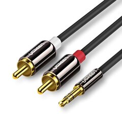 Ugreen 3,5 mm/2RCA, 2 m kaina ir informacija | Kabeliai ir laidai | pigu.lt