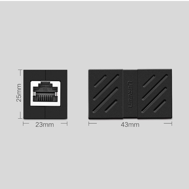 Ugreen RJ45, 1 vnt. kaina ir informacija | Kabeliai ir laidai | pigu.lt