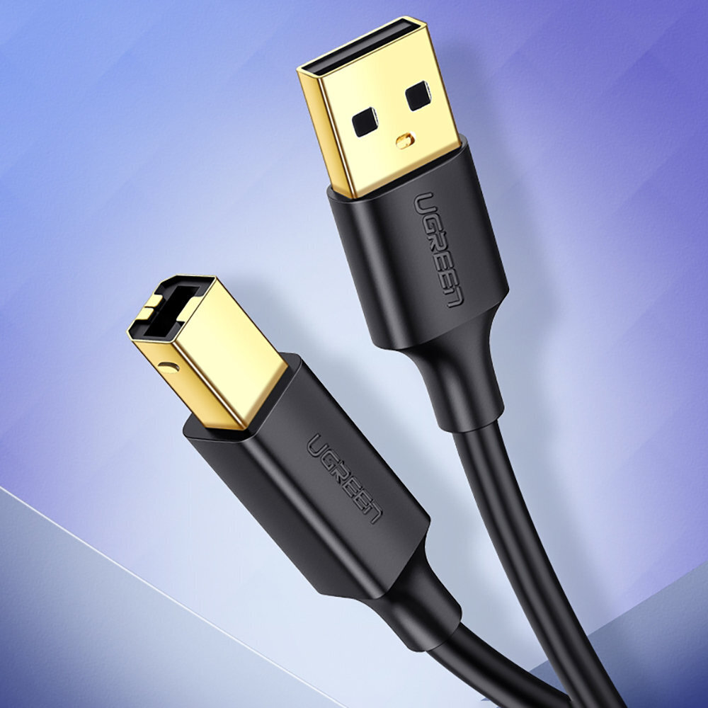 Ugreen USB/USB-B, 1 m kaina ir informacija | Kabeliai ir laidai | pigu.lt