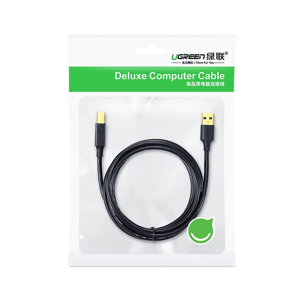 Ugreen USB/USB-B, 1 m kaina ir informacija | Kabeliai ir laidai | pigu.lt