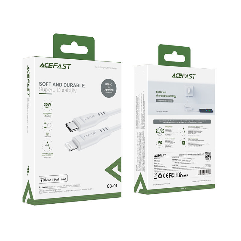 Acefast C3-01 цена и информация | Laidai telefonams | pigu.lt