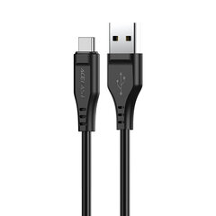 Универсальный кабель ACEFAST USB to Lightning 3A C3-04 (1.2 м) - черный цена и информация | Кабели для телефонов | pigu.lt