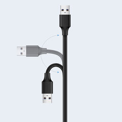 Baseus USB 2.0, 0.5 m kaina ir informacija | Kabeliai ir laidai | pigu.lt