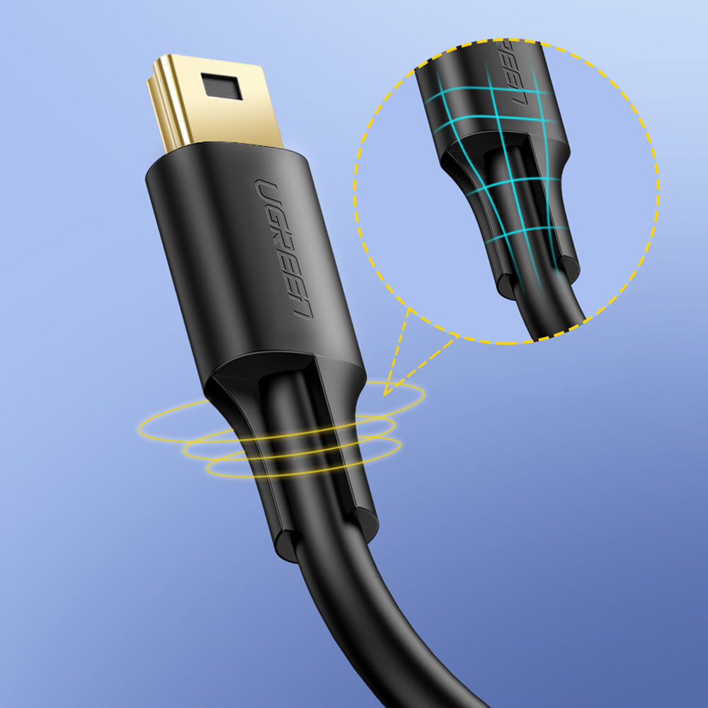 Ugreen USB/mini-USB, 0.5 m kaina ir informacija | Kabeliai ir laidai | pigu.lt