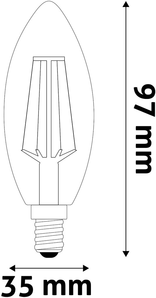 LED lemputė Avide 6.5W E14 4000K цена и информация | Elektros lemputės | pigu.lt