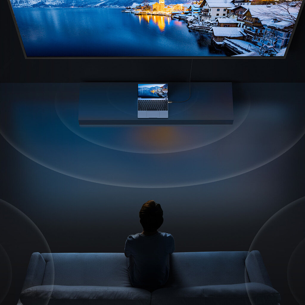 Baseus DisplayPort, 1.5 m kaina ir informacija | Kabeliai ir laidai | pigu.lt