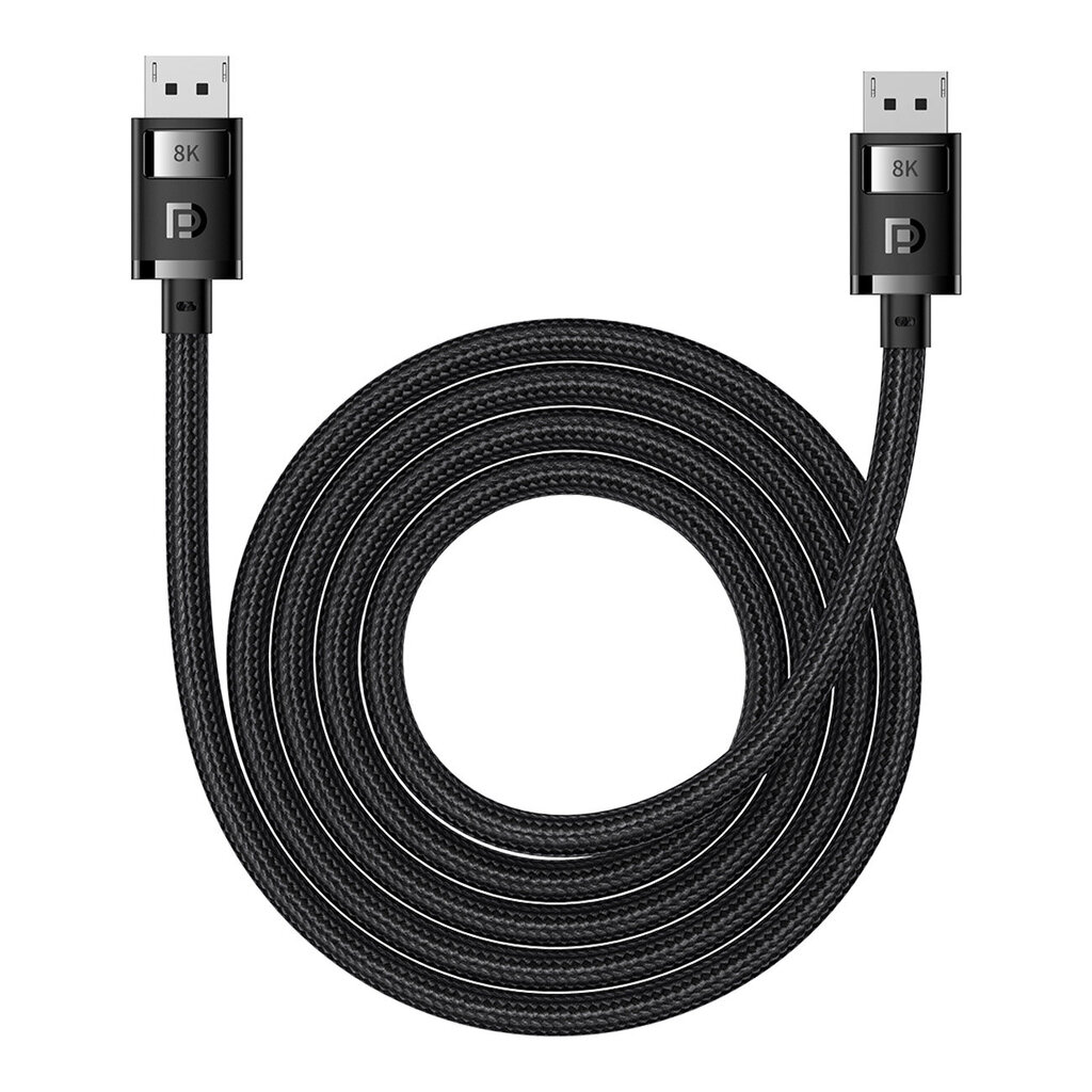 Baseus DisplayPort, 3 m kaina ir informacija | Kabeliai ir laidai | pigu.lt