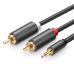 Ugreen 3,5 mm/2xRCA, 1.5 m kaina ir informacija | Kabeliai ir laidai | pigu.lt