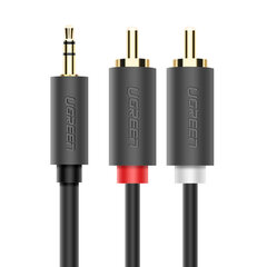 Ugreen 3,5 mm/2xRCA, 1.5 m kaina ir informacija | Kabeliai ir laidai | pigu.lt