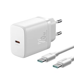 Сетевая зарядка Joyroom JR-TCF11 USB-C 25W белая цена и информация | Зарядные устройства для телефонов | pigu.lt