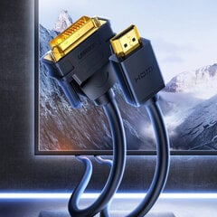 Ugreen HDMI/DVI, 2 m kaina ir informacija | Kabeliai ir laidai | pigu.lt