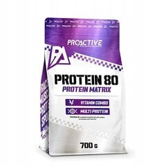 Baltymai ProActive Protein80, Balto šokolado skonio, 700g kaina ir informacija | Baltymai | pigu.lt