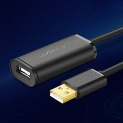Ugreen USB-A 2.0, 25 m kaina ir informacija | Kabeliai ir laidai | pigu.lt