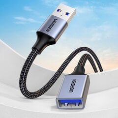 USB 3.0 ilgintuvas, 5m, pintas, juodas kaina ir informacija | Adapteriai, USB šakotuvai | pigu.lt