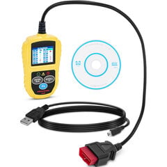 OBD2 automobilių diagnostikos skaitytuvo testeris 8-18V VIN/ ID/ CVN/ PCM/ ECU kaina ir informacija | Auto reikmenys | pigu.lt