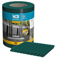 Tvoros juosta WDB Basic Line, 35 x 0,19 m (450 g/m²). Žalia (RAL6005) kaina ir informacija | Tvoros ir jų priedai | pigu.lt