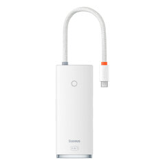 Daugiafunkcis HUB Lite serijos USB-C 2x USB PD HDMI SD/ TF baltas kaina ir informacija | Adapteriai, USB šakotuvai | pigu.lt