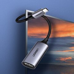 USB-C į HDMI 2.0 4K 60Hz Thunderbolt 3 adapteris pilkas kaina ir informacija | Adapteriai, USB šakotuvai | pigu.lt