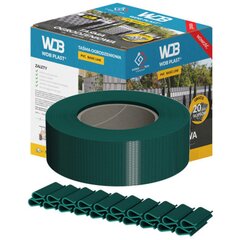 Tvoros juosta WDB Basic Line, 35 m x 4.75 cm (450 g/m²). Žalia (RAL6005) kaina ir informacija | Tvoros ir jų priedai | pigu.lt