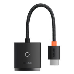 HDMI į VGA Lite serijos adapteris, juodas kaina ir informacija | Adapteriai, USB šakotuvai | pigu.lt