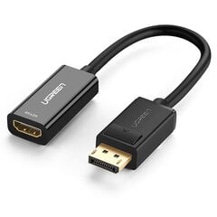 „DisplayPort“ į HDMI vienakryptis adapteris 1080P 60 Hz 12 bitų juodas kaina ir informacija | Adapteriai, USB šakotuvai | pigu.lt