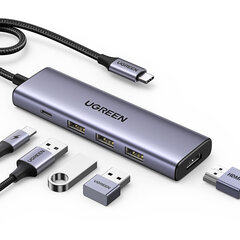 Ugreen 1021337 цена и информация | Адаптеры, USB-разветвители | pigu.lt