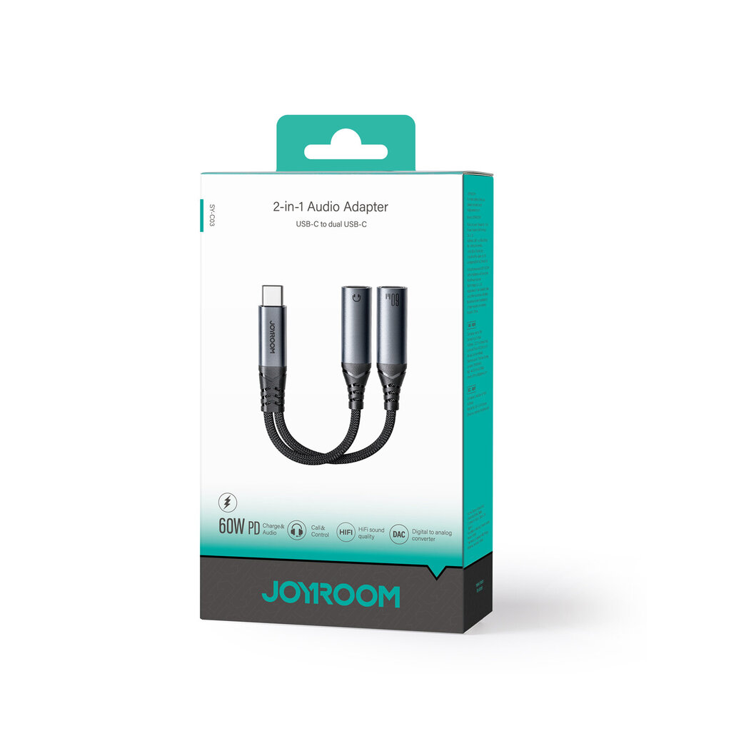 Joyroom SY-C03 цена и информация | Adapteriai, USB šakotuvai | pigu.lt