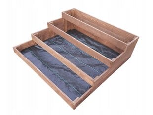 Sweet Fox Приподнятая деревянная садовая кровать, 124 x 120 x 38 см цена и информация | Теплицы | pigu.lt