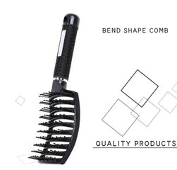 Расческа для волос с большим изгибом, Electronics LV-769, черная, 1 шт цена и информация | Расчески, щетки для волос, ножницы | pigu.lt