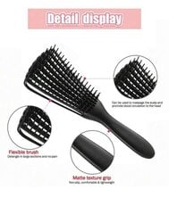 Профессиональная расческа для волос, Electronics LV-771, черная, 1 шт цена и информация | Расчески, щетки для волос, ножницы | pigu.lt