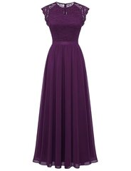 Длинное женское платье Dressystar, фиолетовое цена и информация | Платья | pigu.lt