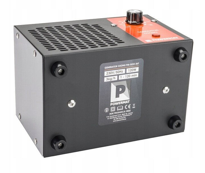 Ozono generatorius Powermat PM-GOZ-36T, 36 000 mg/h kaina ir informacija | Oro valytuvai | pigu.lt