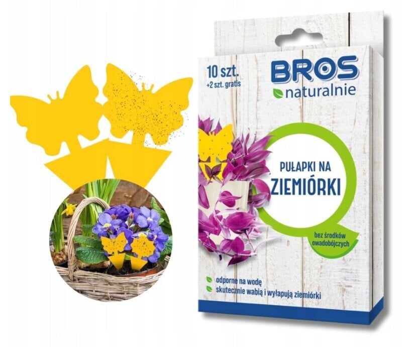 Lipni vabzdžių gaudyklė Bros, 12 vnt. цена и информация | Vabzdžių naikinimas | pigu.lt