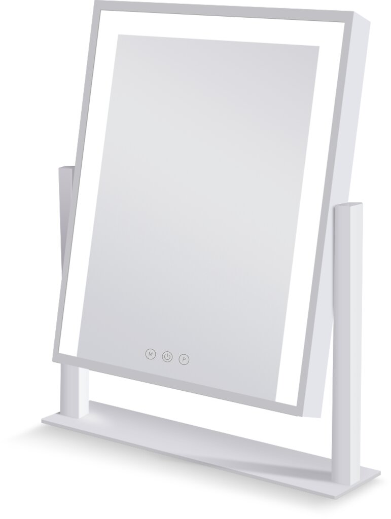 Veidrodis su LED apšvietimu G.LUX LED MAKE UP MIRROR-1-WH цена и информация | Kosmetinės, veidrodėliai | pigu.lt