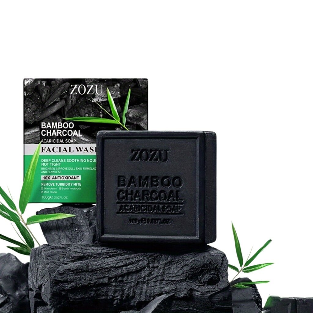 Anglies muilas Zozu Bamboo Charcoal Acaricidal Soap, 100 g цена и информация | Muilai | pigu.lt