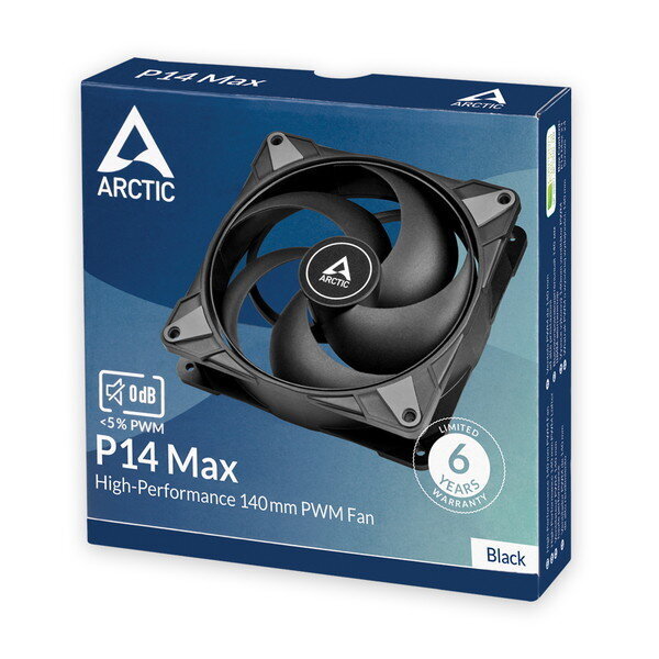 Arctic P14 Max Black (ACFAN00287A) цена и информация | Kompiuterių ventiliatoriai | pigu.lt