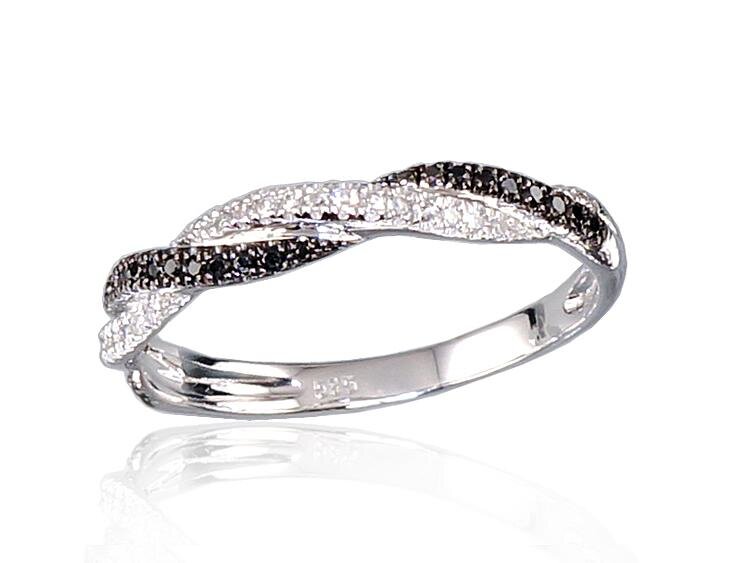 Auksinis žiedas su deimantais moterims Diamond Sky „Roxana“ iš 585 baltojo aukso DS01G696 kaina ir informacija | Žiedai | pigu.lt