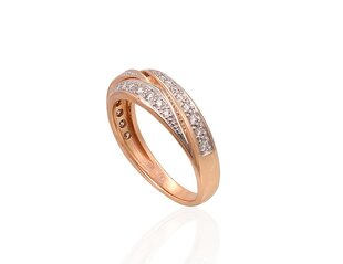 Auksinis žiedas su deimantais Diamond Sky "Gold Pattern XIV" iš raudono, 585 prabos aukso DS01G705 kaina ir informacija | Žiedai | pigu.lt