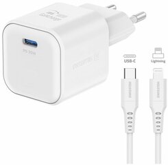 Swissten 3арядное устройство GaN USB-C 20W PD / USB-A 18W Q цена и информация | Зарядные устройства для телефонов | pigu.lt