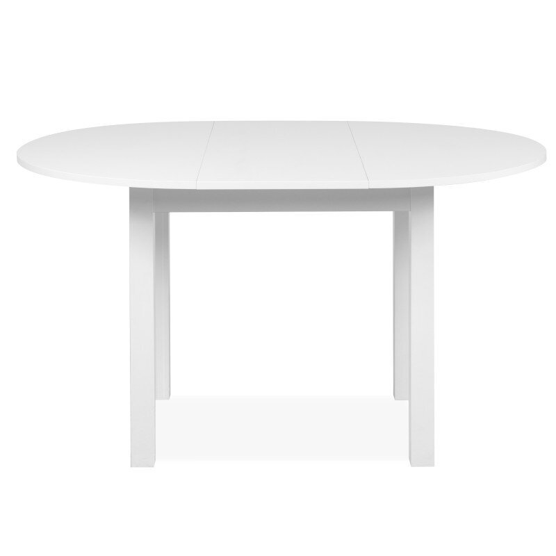 Stalas su praplėtimo mechanizmu Aatrium Coburg 100-140 cm, baltas kaina ir informacija | Virtuvės ir valgomojo stalai, staliukai | pigu.lt