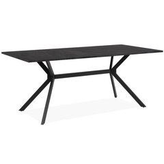 Stalas Aatrium Onex, 90x180x75 cm, juodas kaina ir informacija | Virtuvės ir valgomojo stalai, staliukai | pigu.lt