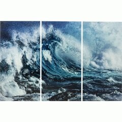 Paveikslėlis Stiklo Triptichon Wave 160x240cm (3 / rinkinys) kaina ir informacija | Reprodukcijos, paveikslai | pigu.lt