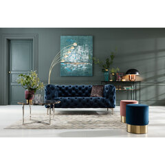Sofa Kare Design Look, mėlyna kaina ir informacija | Sofos | pigu.lt