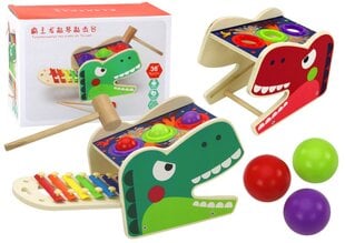 Žaisliniai dinozauro formos cimbolai 2in1 kaina ir informacija | Lavinamieji žaislai | pigu.lt