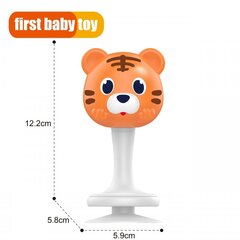 Barškutis - kramtukas Woopie Tigras kaina ir informacija | Žaislai kūdikiams | pigu.lt
