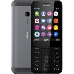 Nokia 230 Dual SIM Dark Silver kaina ir informacija | Nokia Išmanieji laikrodžiai, apyrankės | pigu.lt