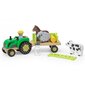 Medinis traktorius su priedais Viga Toys kaina ir informacija | Žaislai kūdikiams | pigu.lt
