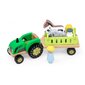 Medinis traktorius su priedais Viga Toys kaina ir informacija | Žaislai kūdikiams | pigu.lt
