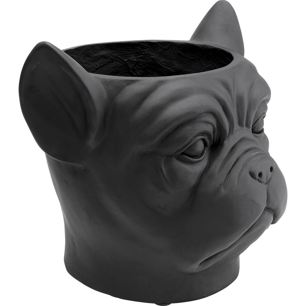 Kare Design vaza Bulldog Black, 37.5 cm kaina ir informacija | Vazos | pigu.lt