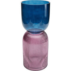 Vaza Marvelous Duo Blue Purple 40 cm kaina ir informacija | Vazos | pigu.lt